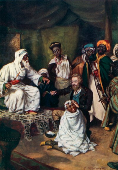 Mungo Park, Emir Ali tarafından berber olarak işe alındı by J. Williamson